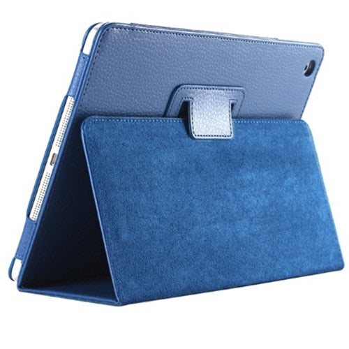 For Apple ipad 2 3 4 Case Auto Flip Litchi PU Leather Cover For New ipad 2 ipad 4 Smart Stand Holder Folio Case