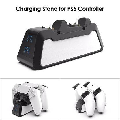 Dual Fast Charger for PS5 Wireless Controller USB 3.1 Type-C Charging Cradle Dock Station for Sony PlayStation5 Joystick Gamepad