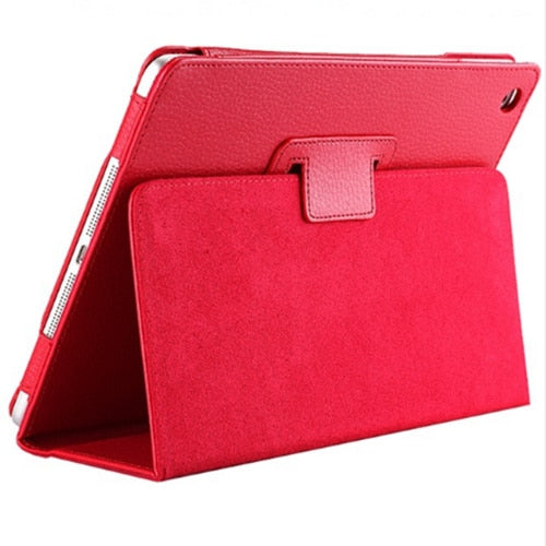 For Apple ipad 2 3 4 Case Auto Flip Litchi PU Leather Cover For New ipad 2 ipad 4 Smart Stand Holder Folio Case